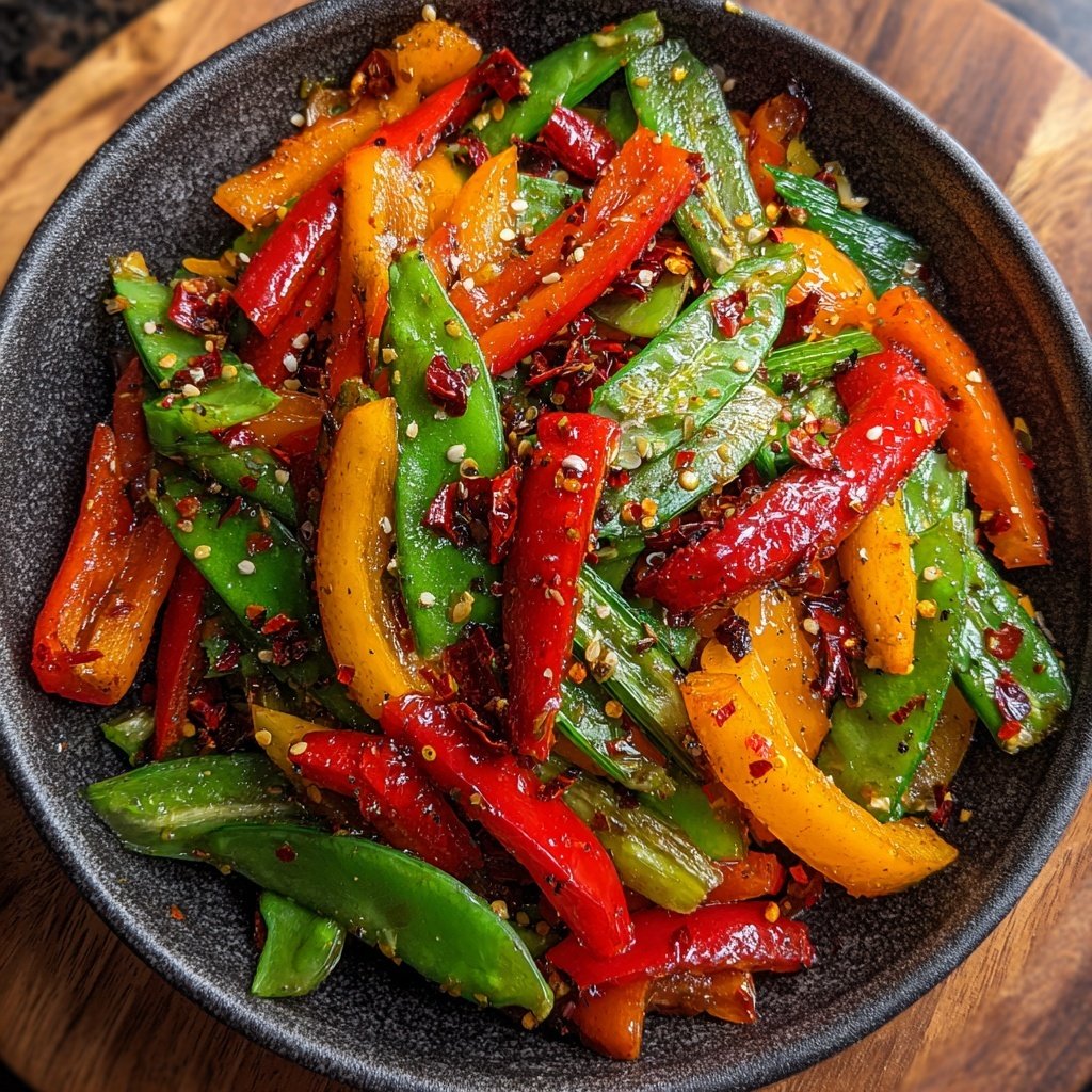 Asiatische Gemüsepfanne mit Chili