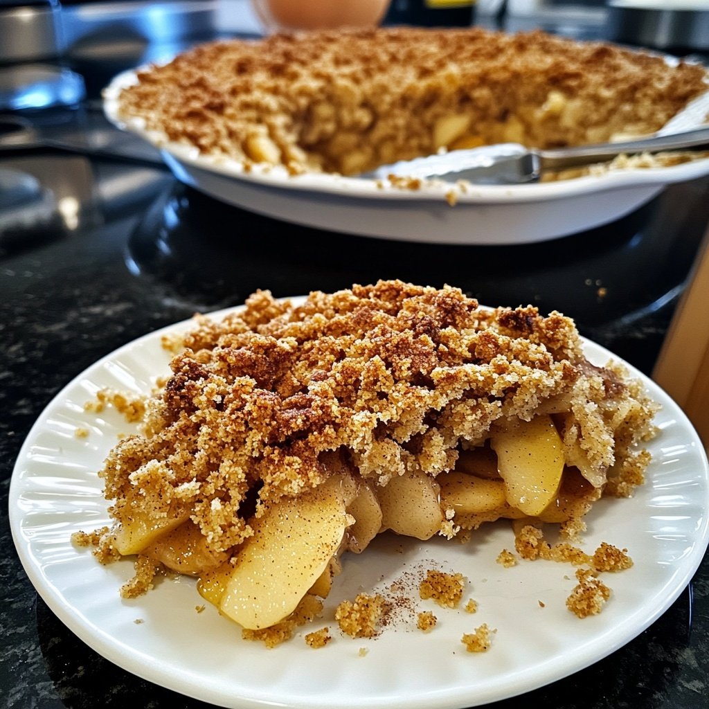 Veganer Apfel-Crumble