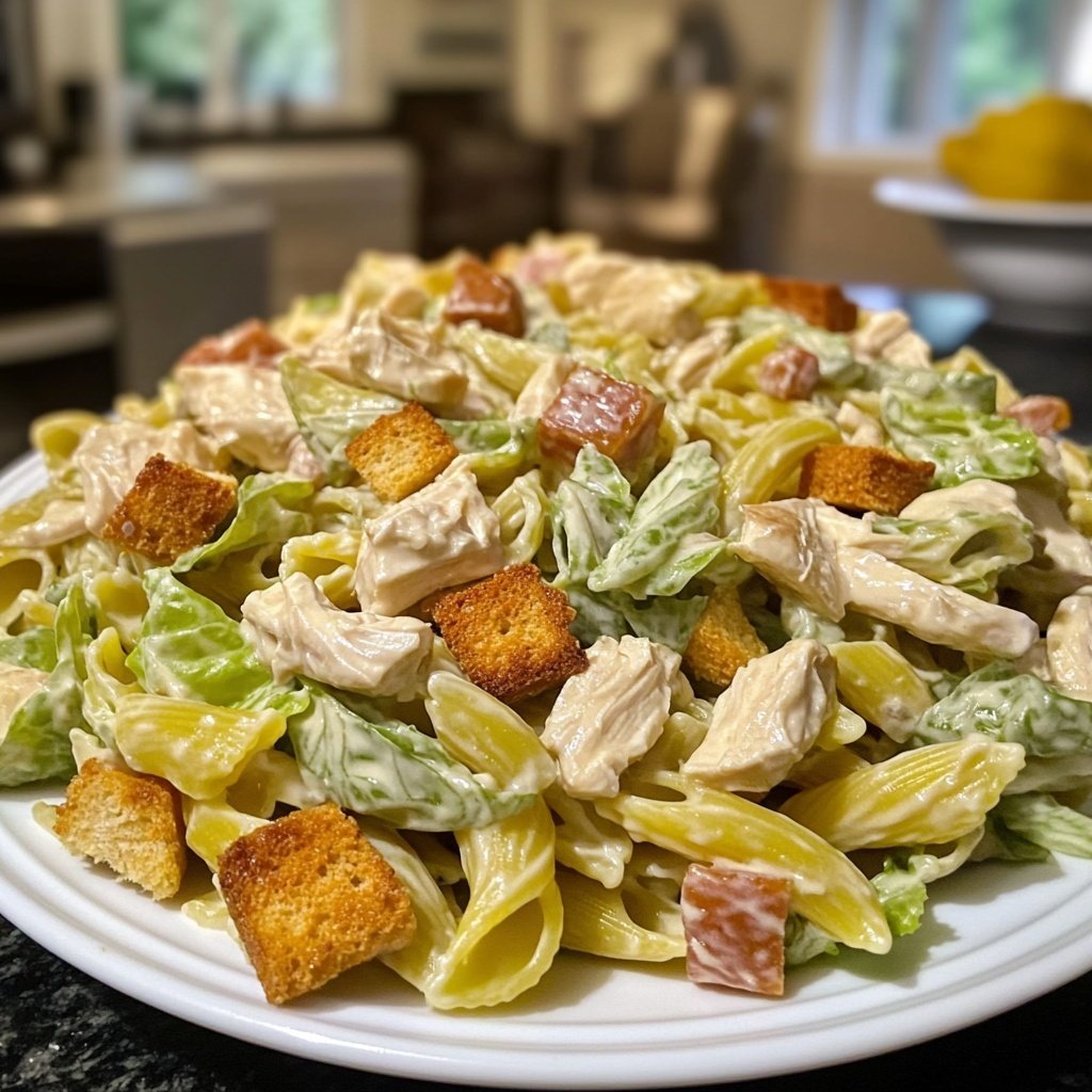 Chicken Caesar Pasta Salat
