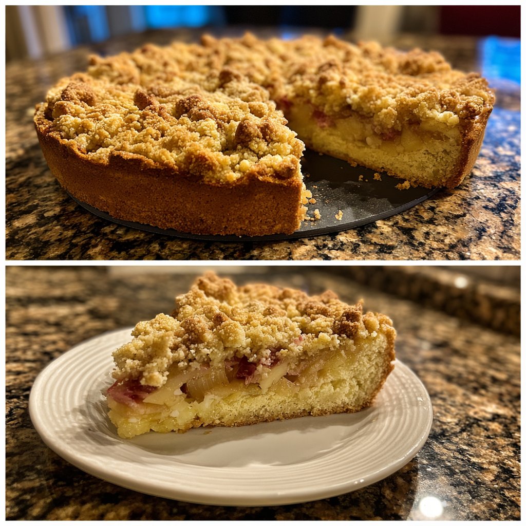 Streuselkuchen Mit Rhabarber